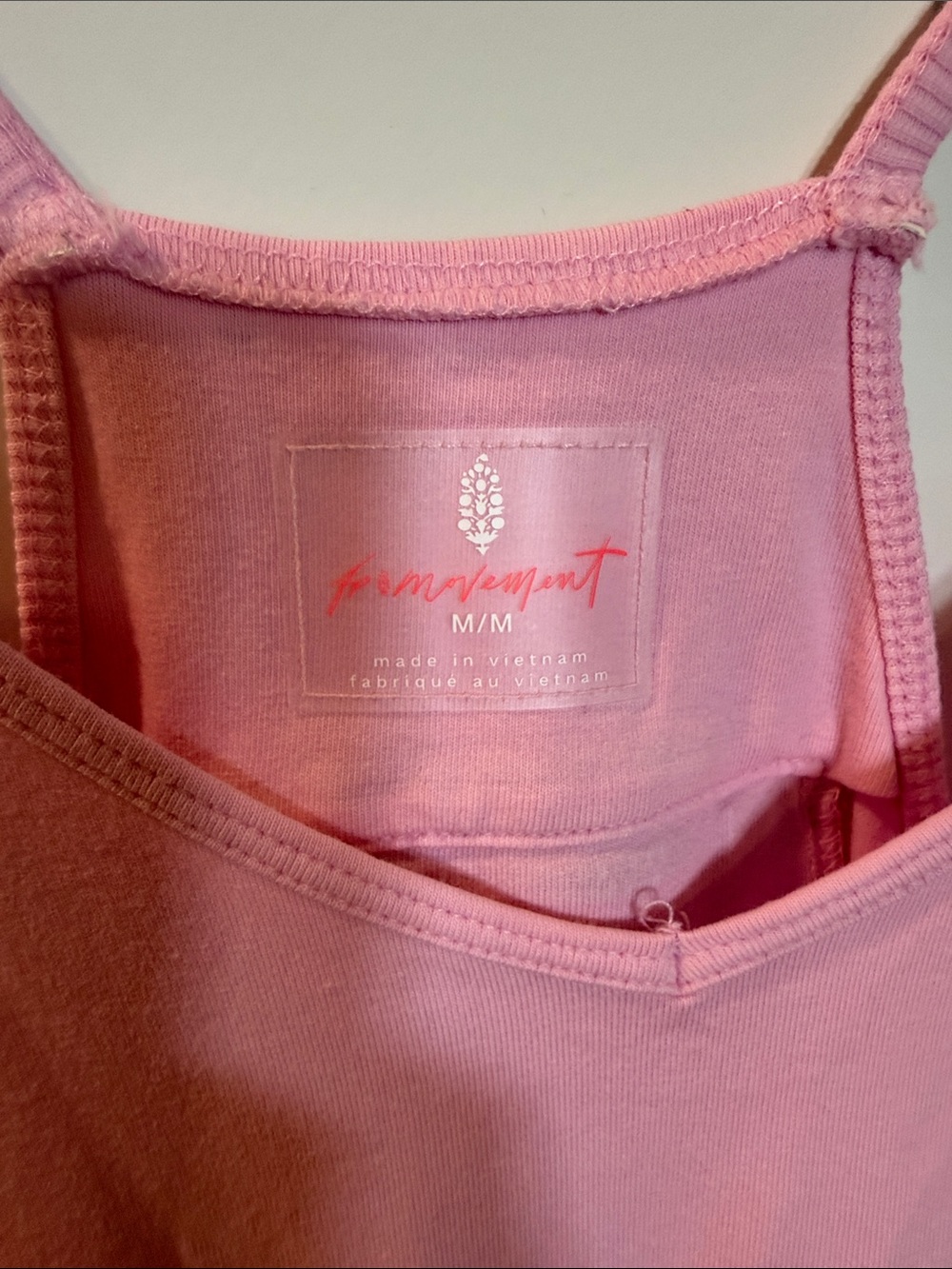 FP Movement by Free People Light Pink Relaxed Jumpsuit with Pockets - Picture 2 of 3